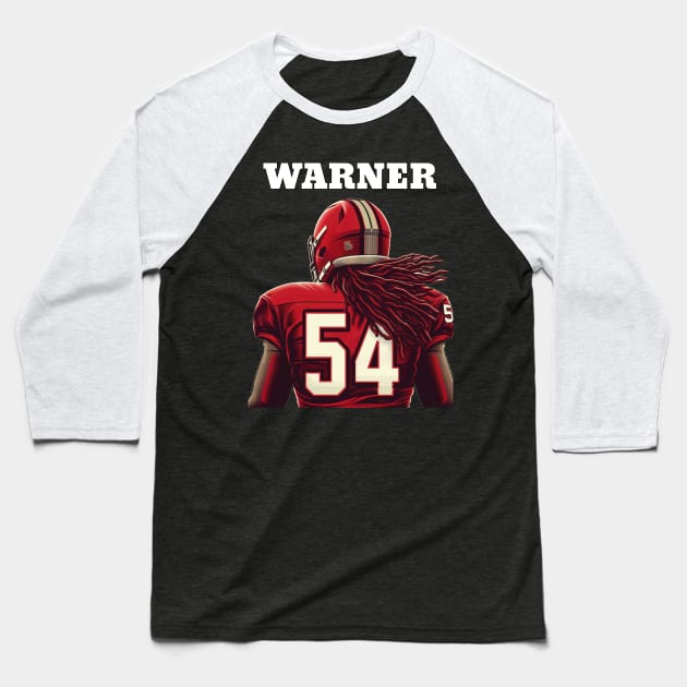 Fred Warner 49ers San Francisco illustration Football Team Baseball T-Shirt by DarkWave